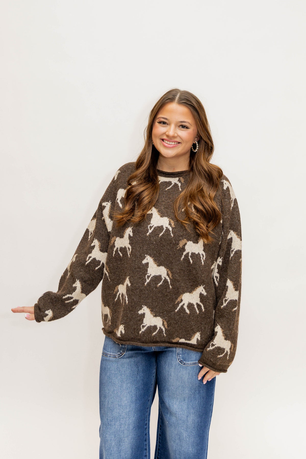 HORSE JACQUARD SWEATER