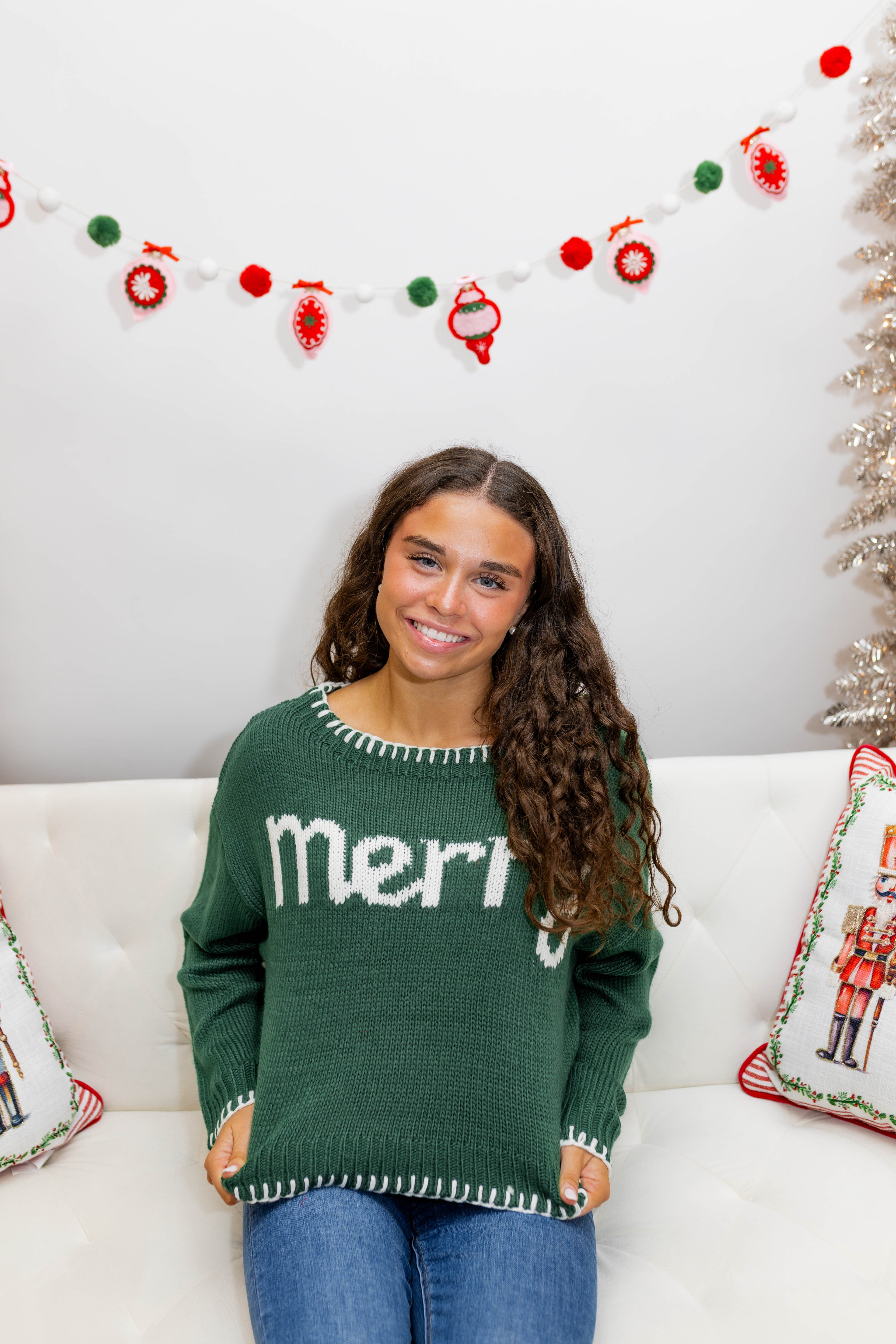 Green Merry Sweater