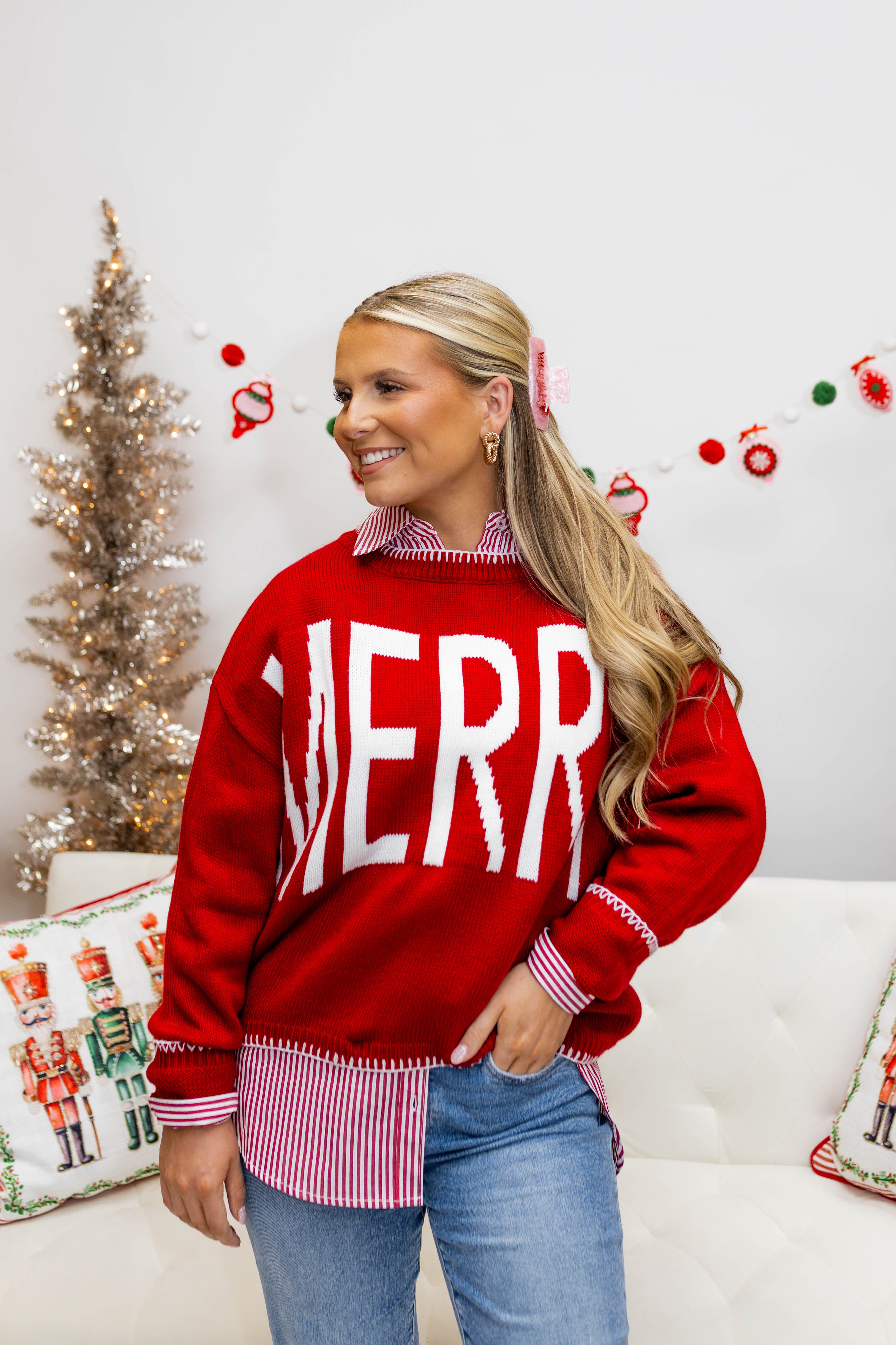 Red Merry Sweater