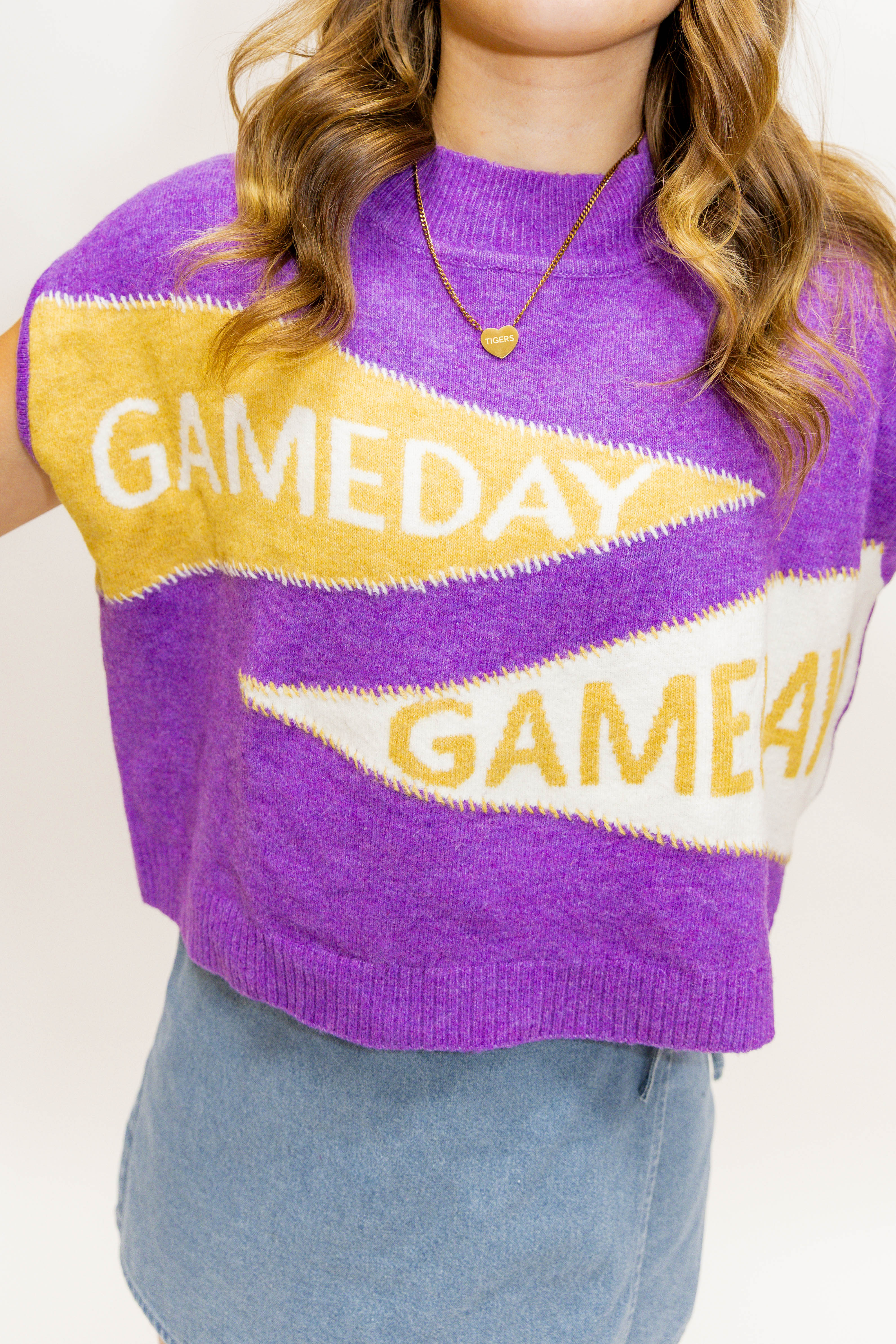 GAME DAY PURPLE SWEATER
