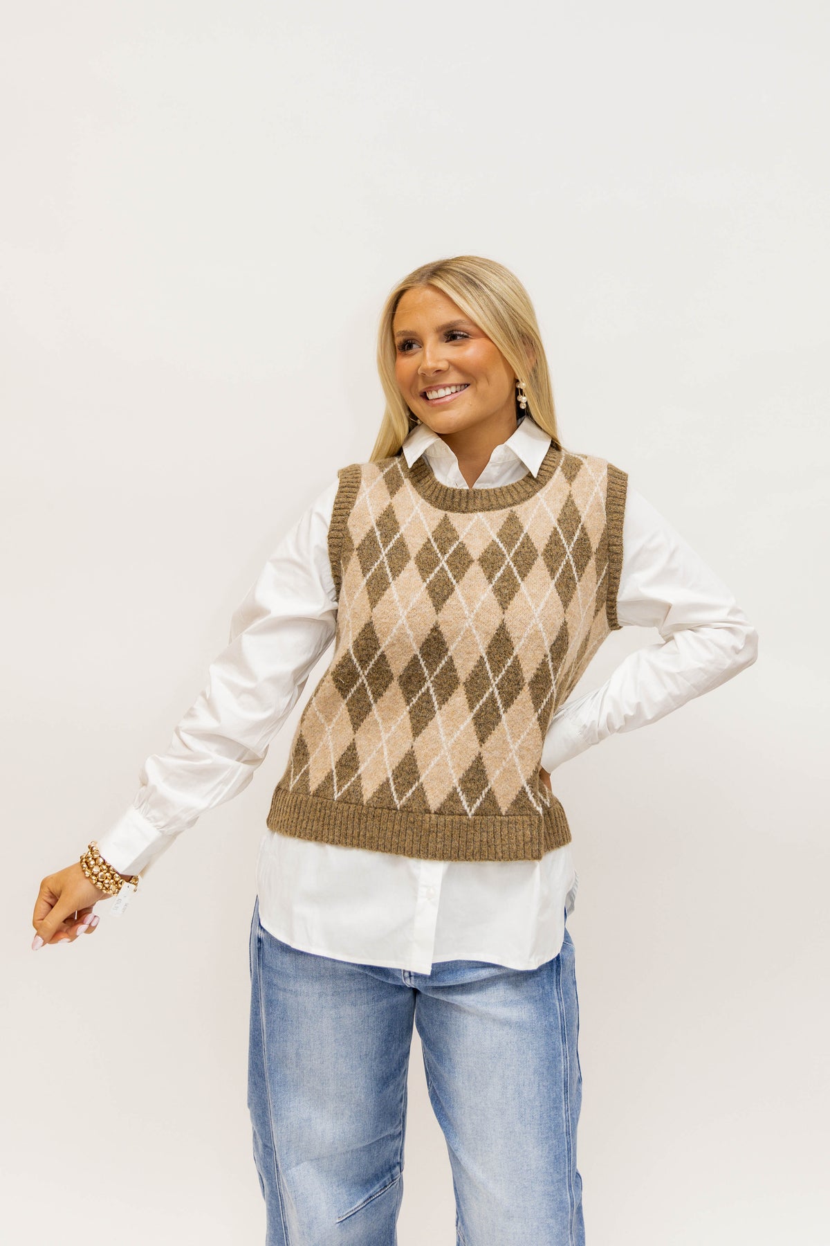 LAYERED SWEATER VEST