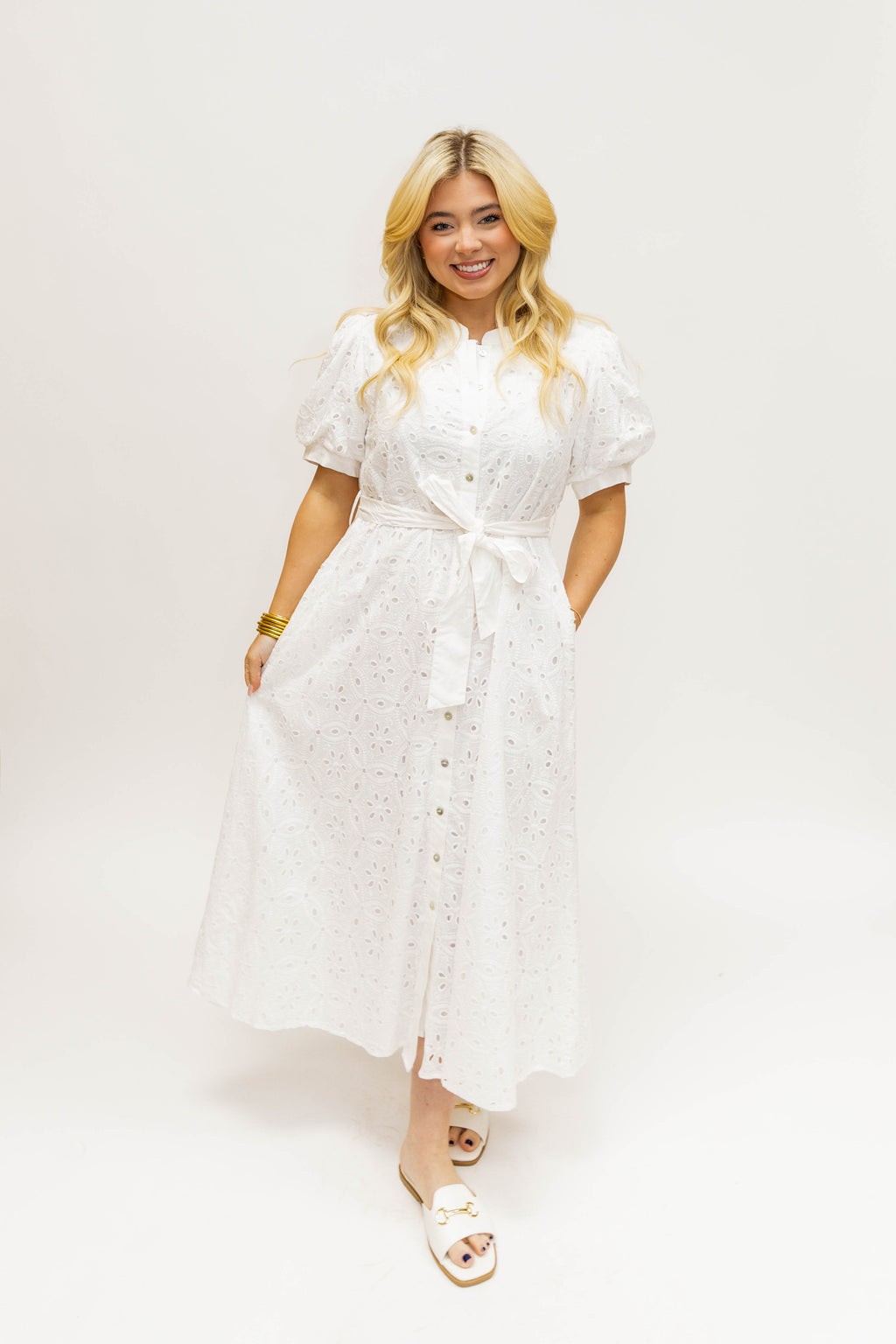 WHITE ANNA DRESS