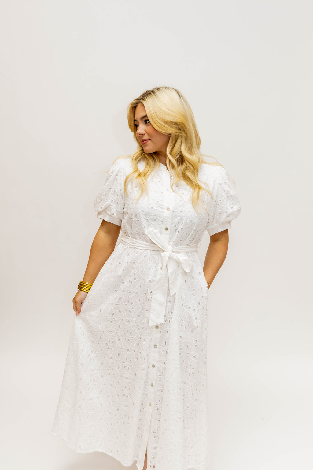 WHITE ANNA DRESS