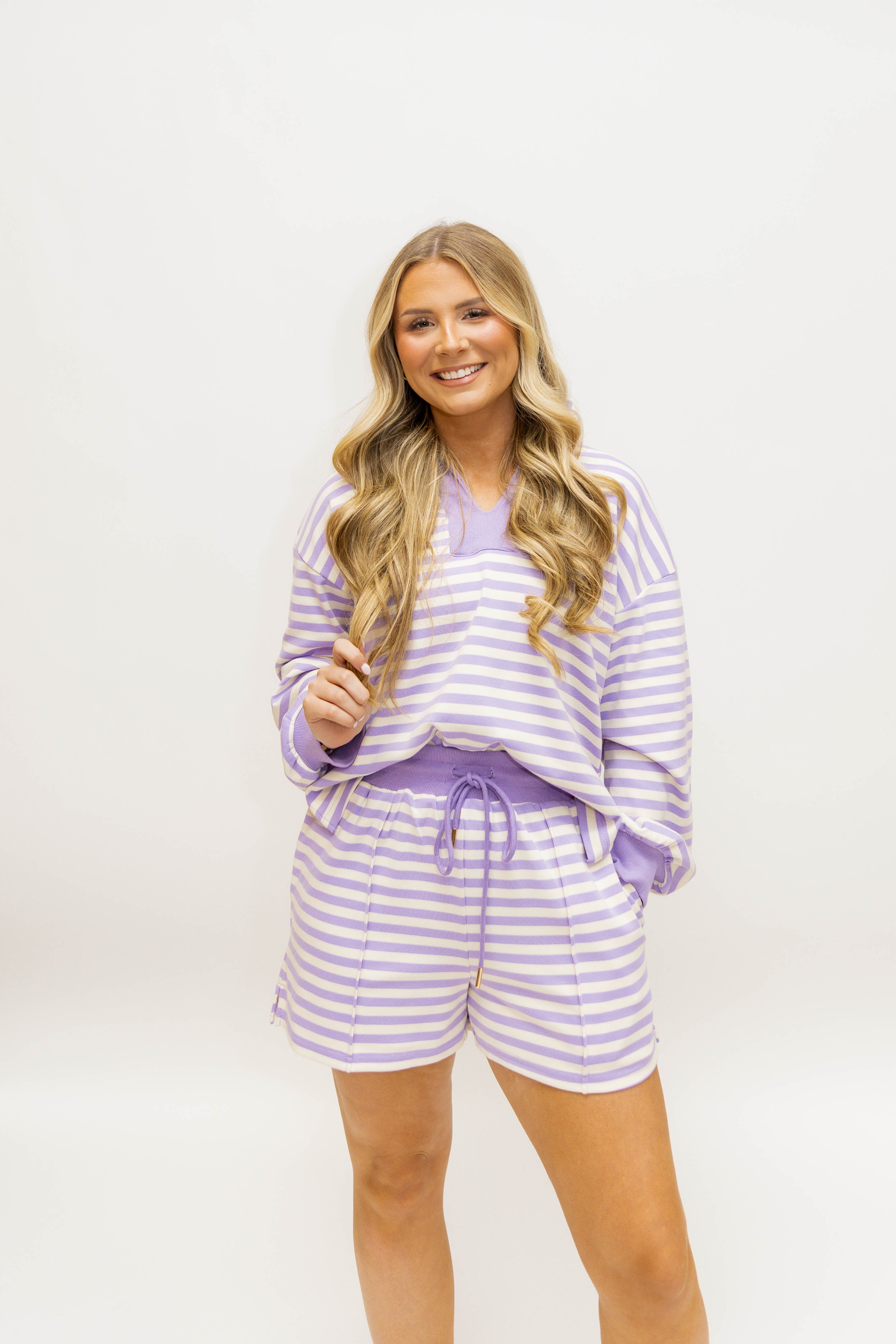 STRIPED PURPLE SET